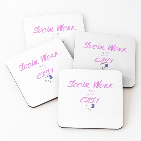 Item preview, Social Work Is Easy, Thumbs Down designed and sold by KoumlisArt.
