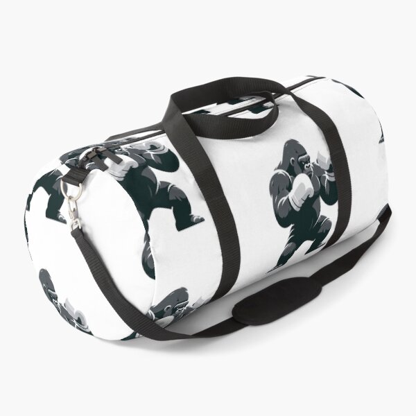 Item preview, Boxing Gorilla Gray Minimalistic Style White Gloves designed and sold by Martial-Art-23.