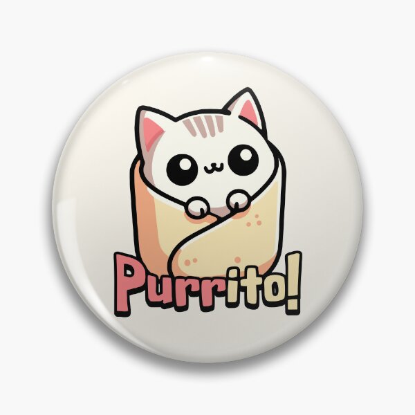Item preview, Purrito! Cute Cat Burrito Pun designed and sold by PMCreative.