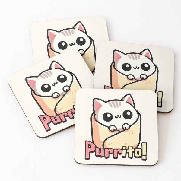 Item preview, Purrito! Cute Cat Burrito Pun designed and sold by PMCreative.