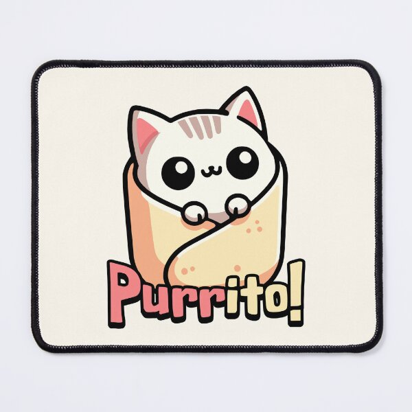 Item preview, Purrito! Cute Cat Burrito Pun designed and sold by PMCreative.