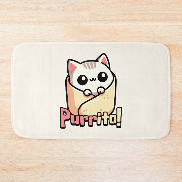 Item preview, Purrito! Cute Cat Burrito Pun designed and sold by PMCreative.
