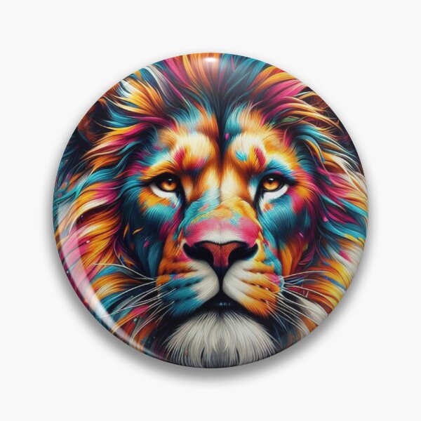 Item preview, Majestic Maximalism: Lion's Head Splatter Art designed and sold by TDKCustoms.