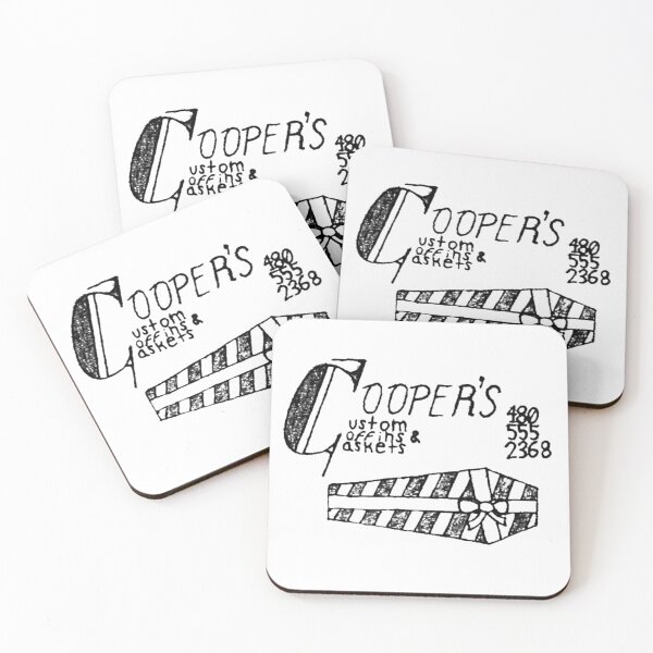 Item preview, "Cooper's Custom Coffins and Caskets" business card designed and sold by JIVstories.
