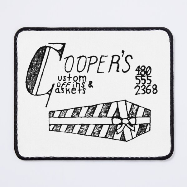 Item preview, "Cooper's Custom Coffins and Caskets" business card designed and sold by JIVstories.