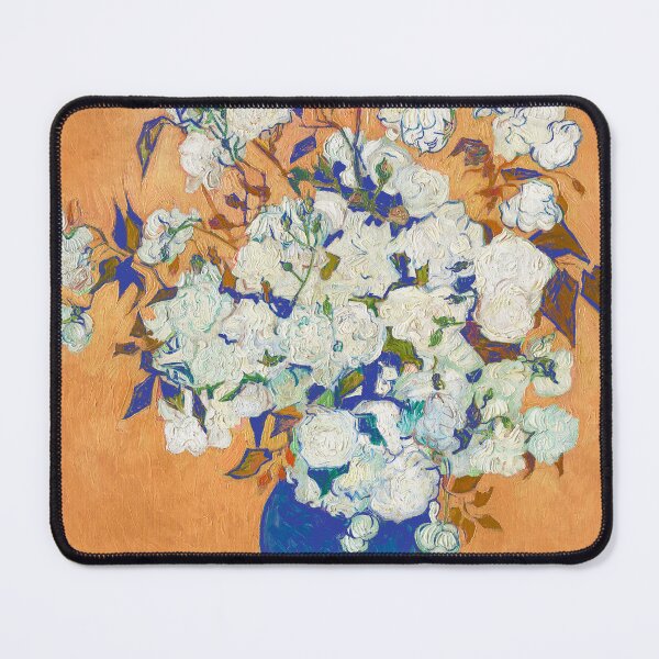 Item preview, Roses (1890) vintage wall art print poster design remix from original painting by Vincent Van Gogh designed and sold by Suzana Djordjevic.