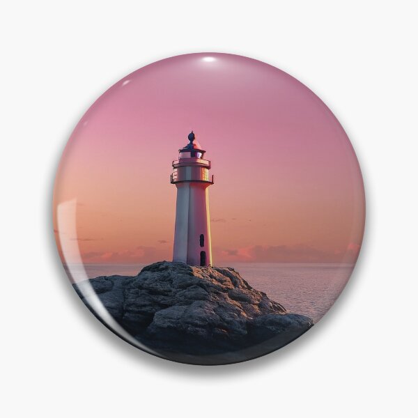 Item preview, Majestic Sunset at Sea: Lighthouse Beacon designed and sold by HeyYau.