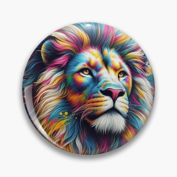 Item preview, Majestic Splatter: Lion's Head in Maximalist Glory designed and sold by TDKCustoms.