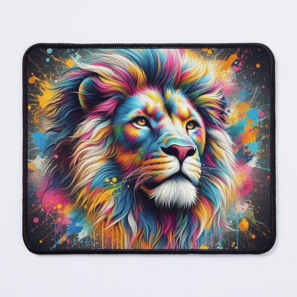 Item preview, Majestic Splatter: Lion's Head in Maximalist Glory designed and sold by TDKCustoms.
