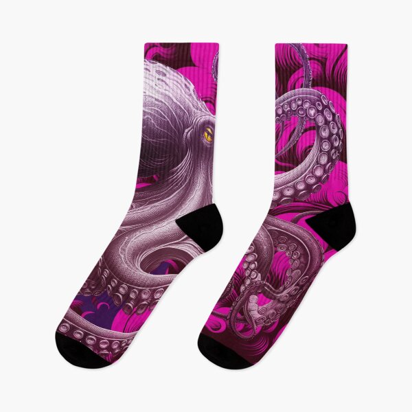 Artikelvorschau, Mystische Krake, elegantes Kopffüßer-Kunstwerk entworfen und verkauft von WickedAI.