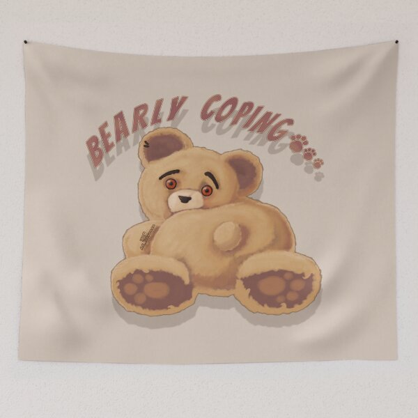 Item preview, Bearly Coping 1 Painting designed and sold by AK-Hevonen.