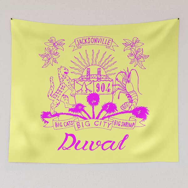 Item preview, Duval Crest - Hot Pink Lettering on  Pale Yellow designed and sold by DuvalCrest.