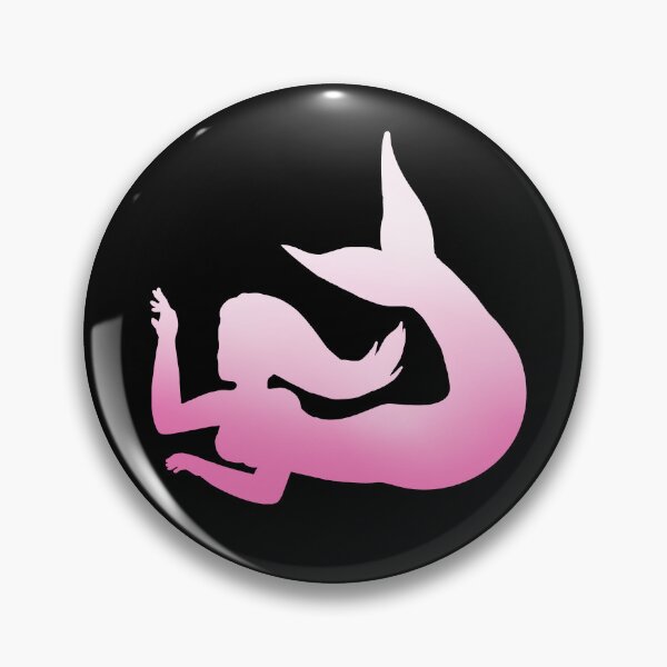 Item preview, Pink Gradient Outline of a Mythical mermaid designed and sold by ClearAndHappy.