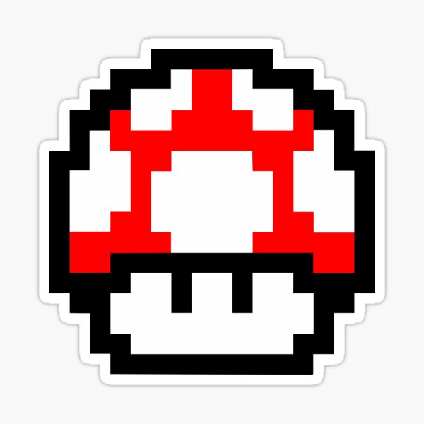 Mushroom Pixel Art Sticker