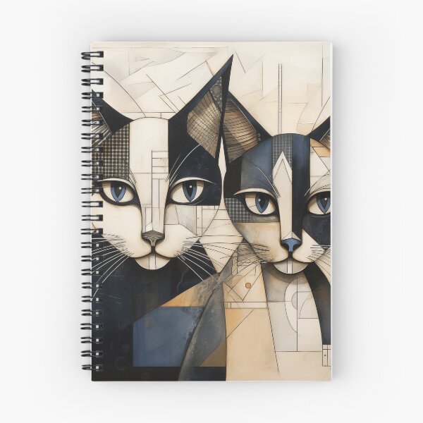 Item preview, Two geometrically serene cats designed and sold by silduna.