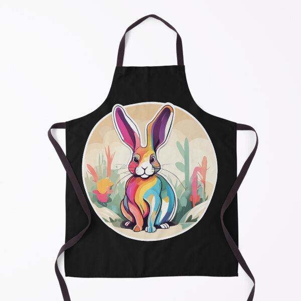 Item preview, colorful jackrabbit designed and sold by Catfighter.