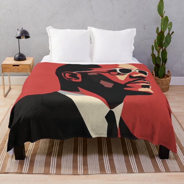Item preview, Malcolm X | Red minimalism designed and sold by ComicsFactory.