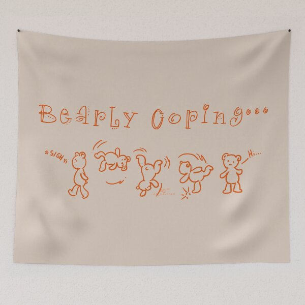 Item preview, Bearly Coping 2 Painting designed and sold by AK-Hevonen.