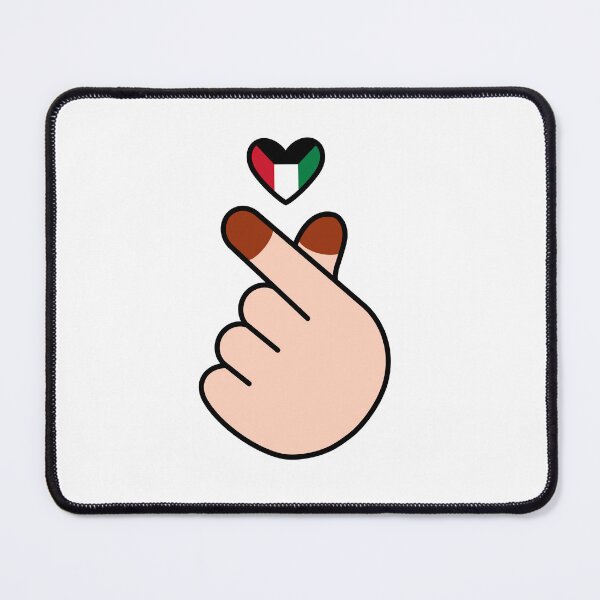 Item preview, Kuwaiti henna finger heart with Kuwaiti flag designed and sold by Guwwa from Kuwait.
