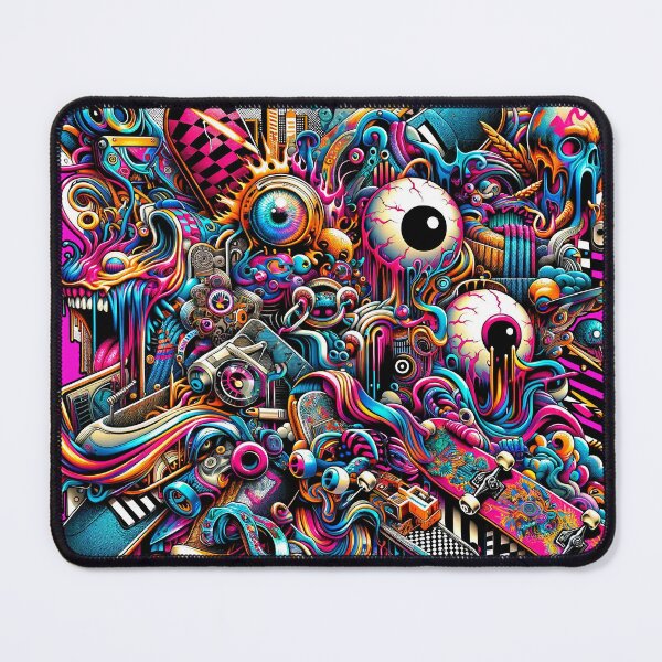 Item preview, Psychedelic Urban Dreamscape Vibrant Streetwear Graphics designed and sold by WickedAI.