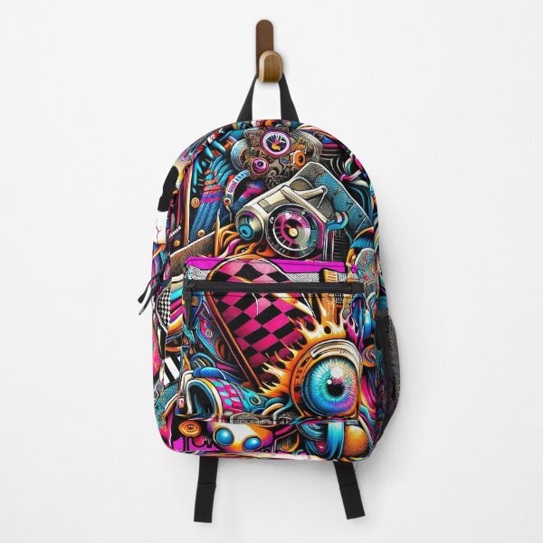 Item preview, Psychedelic Urban Dreamscape Vibrant Streetwear Graphics designed and sold by WickedAI.