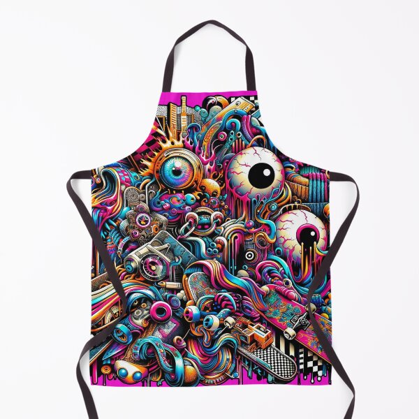 Item preview, Psychedelic Urban Dreamscape Vibrant Streetwear Graphics designed and sold by WickedAI.