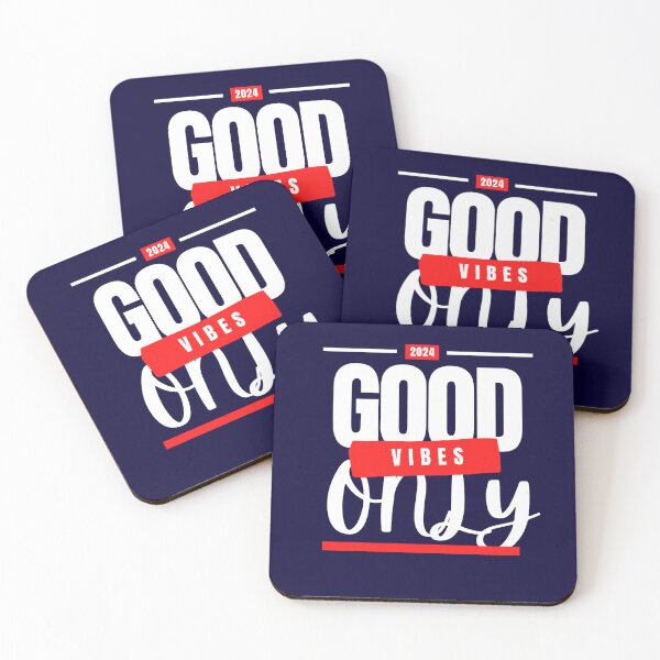 Item preview, Clean Typography: 2024 GOOD VIBES ONLY designed and sold by Ace Apparel  Attire.