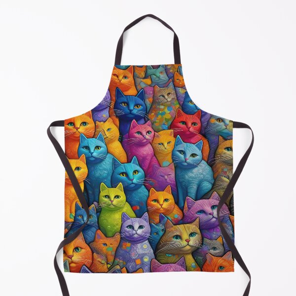 Artikelvorschau, The Technicolor Meow Tapestry entworfen und verkauft von ramboe.