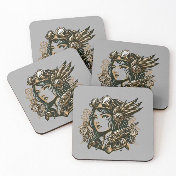 Item preview, Steampunk Woman Vintage Retro Style  designed and sold by MusesWhispers.