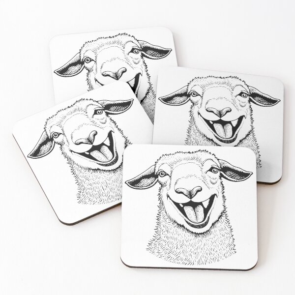 Item preview, Happy Sheep designed and sold by StonegateArt.