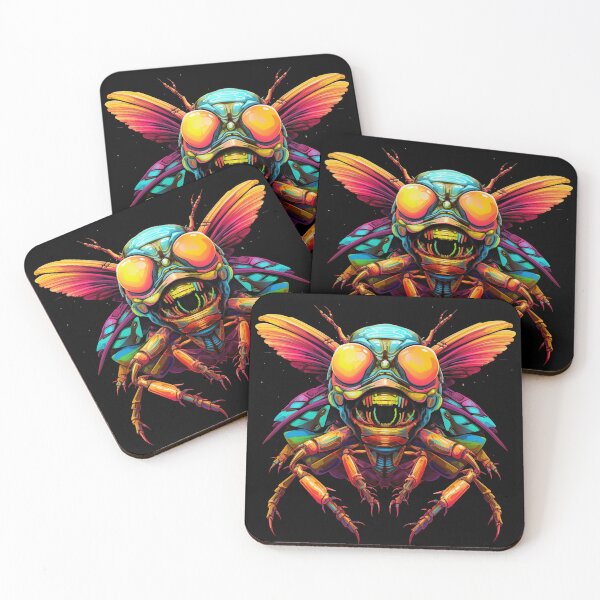 Item preview, Psychedelic cicada designed and sold by TIA-shop.
