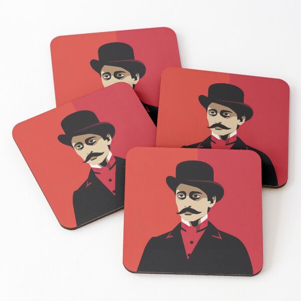 Item preview, Marcel Proust | Red minimalism designed and sold by ComicsFactory.