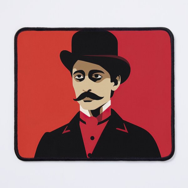 Item preview, Marcel Proust | Red minimalism designed and sold by ComicsFactory.