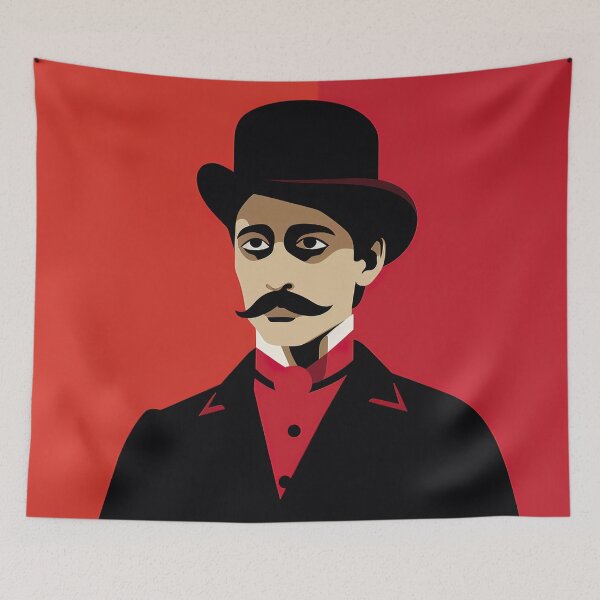 Item preview, Marcel Proust | Red minimalism designed and sold by ComicsFactory.