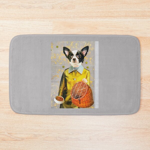 Item preview, Black and White Chihuahua Dog - 'Here, Kitty!' designed and sold by Nikki Fortuin Arts & Crafts.