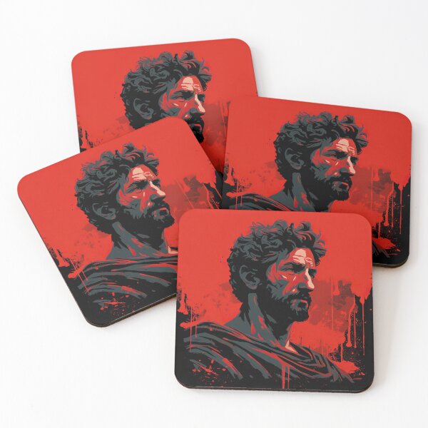 Item preview, Marcus Aurelius | Red minimalism designed and sold by ComicsFactory.