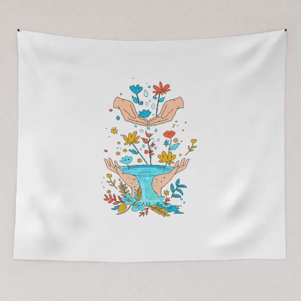 Item preview, Human hands and water. Water day. Ecological use of resources. designed and sold by Anastasiia Yurevych.