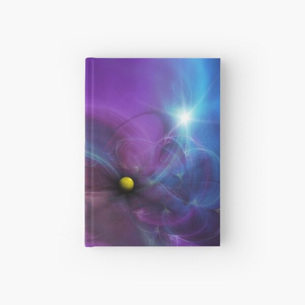 Gravitational Distort Space Abstract Art Hardcover Journal