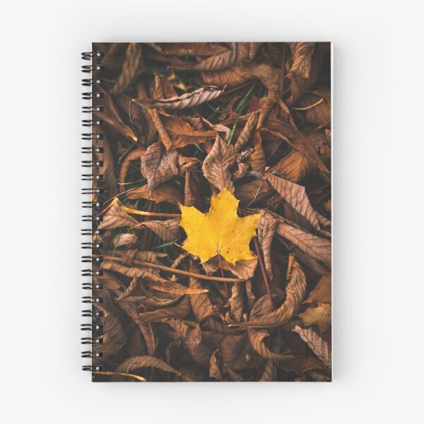 Item preview, Yellow leaf on top of a pile of leaves designed and sold by Monochrom4.