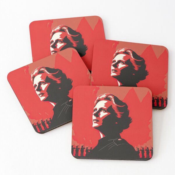 Item preview, Margaret Thatcher | Red minimalism designed and sold by ComicsFactory.