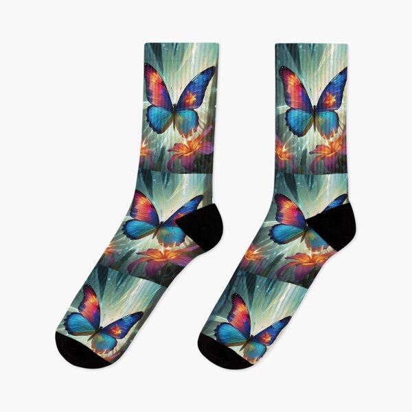 Aperçu de l'œuvre Colorful Butterfly Pattern créée et vendue par TheArtOfPat.