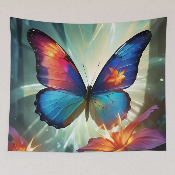 Aperçu de l'œuvre Colorful Butterfly Pattern créée et vendue par TheArtOfPat.