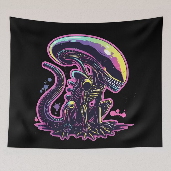 Item preview, Adorable Alien: Cute Xenomorph Sticker designed and sold by Nick C.