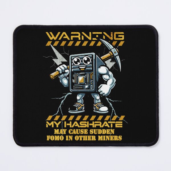 Item preview, Crypto miner - Warning: My hash rate may cause sudden FOMO in other miners. designed and sold by Tee-Craftify.