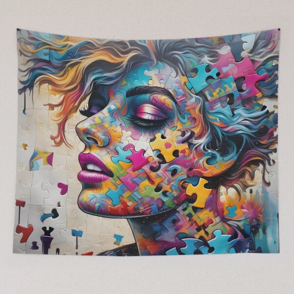 Item preview, Ethereal Mosaic: Portrait of the Psyche designed and sold by ramboe.