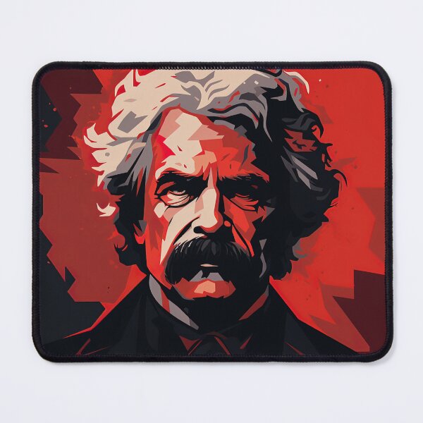 Item preview, Mark Twain | Red minimalism designed and sold by ComicsFactory.