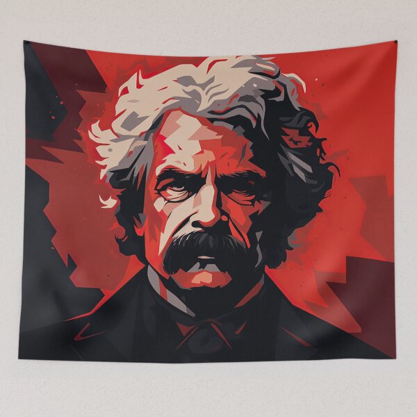 Item preview, Mark Twain | Red minimalism designed and sold by ComicsFactory.