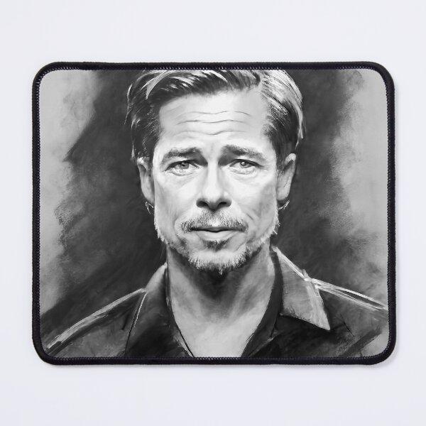 Item preview, Brad Pitt - digital portrait designed and sold by Lefteris Betsis.