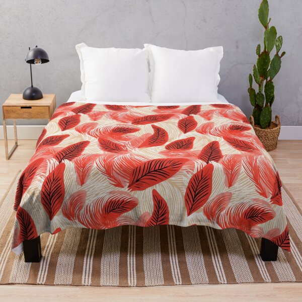 Item preview, Tropical Red Leaves designed and sold by Digital-Lys.