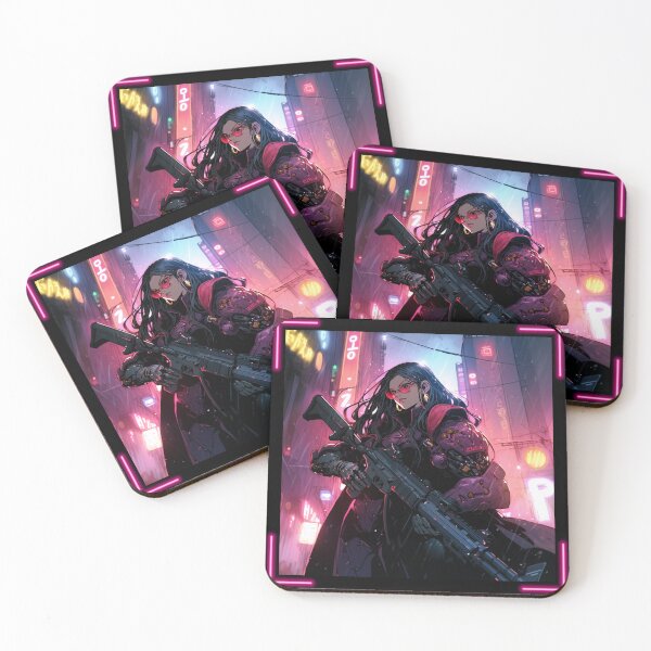 Item preview, Cyberpunk Hitgirl of Mega Tokyo designed and sold by Mecha Brave Studio.